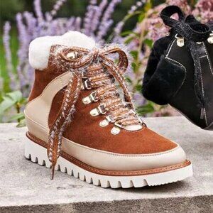 Ron White Nazara water-resistant shearling-lined ankle winter boots 38 US 8 $545